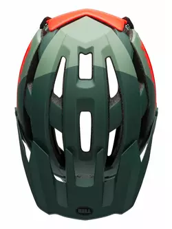 BELL SUPER AIR R MIPS SPHERICAL full face bicycle helmet, matte gloss green infrared