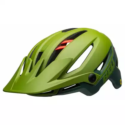 BELL bicycle helmet mtb SIXER INTEGRATED MIPS, matte gloss green infrared 