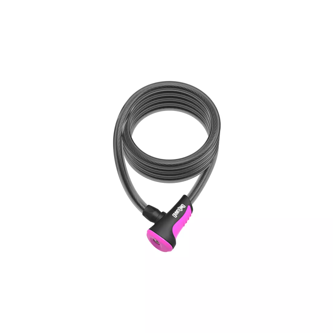 ONGUARD bicycle lock neon cord 12mm 120cm + 2 x keys with code pink ONG-8163PN