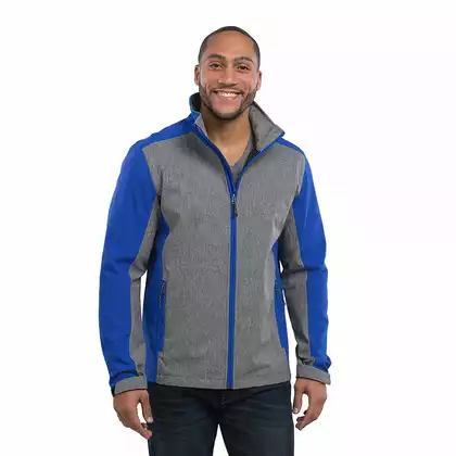 Softshell VESPER sports jacket grey-blue