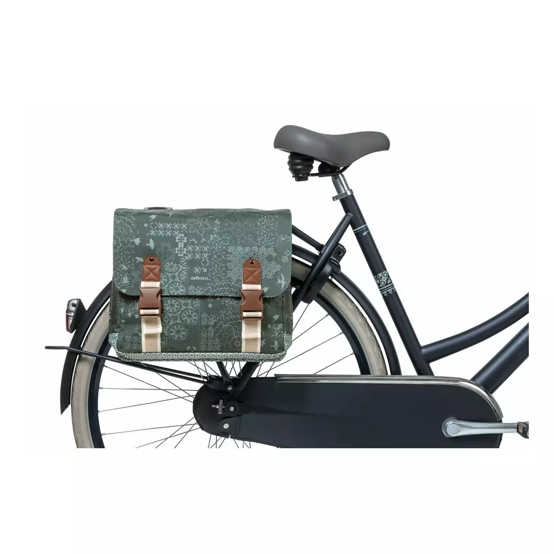 BASIL double city bicycle bag BOHEME 35L forest green BAS-18010