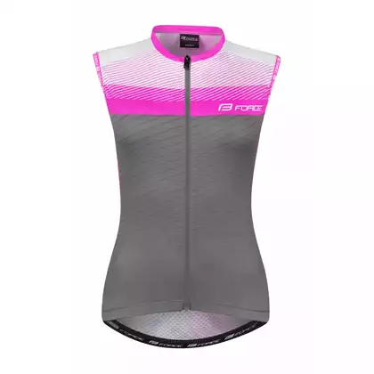 FORCE ACCELER Women's gray sleeveless cycling jersey 9001321