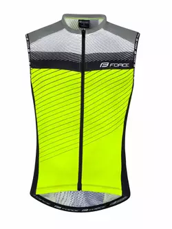 FORCE ACCELER men's cycling jersey tank top black-fluor yellow 900081