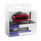 FORCE ARC 40LM rear bicycle lamp 30LED USB 45371