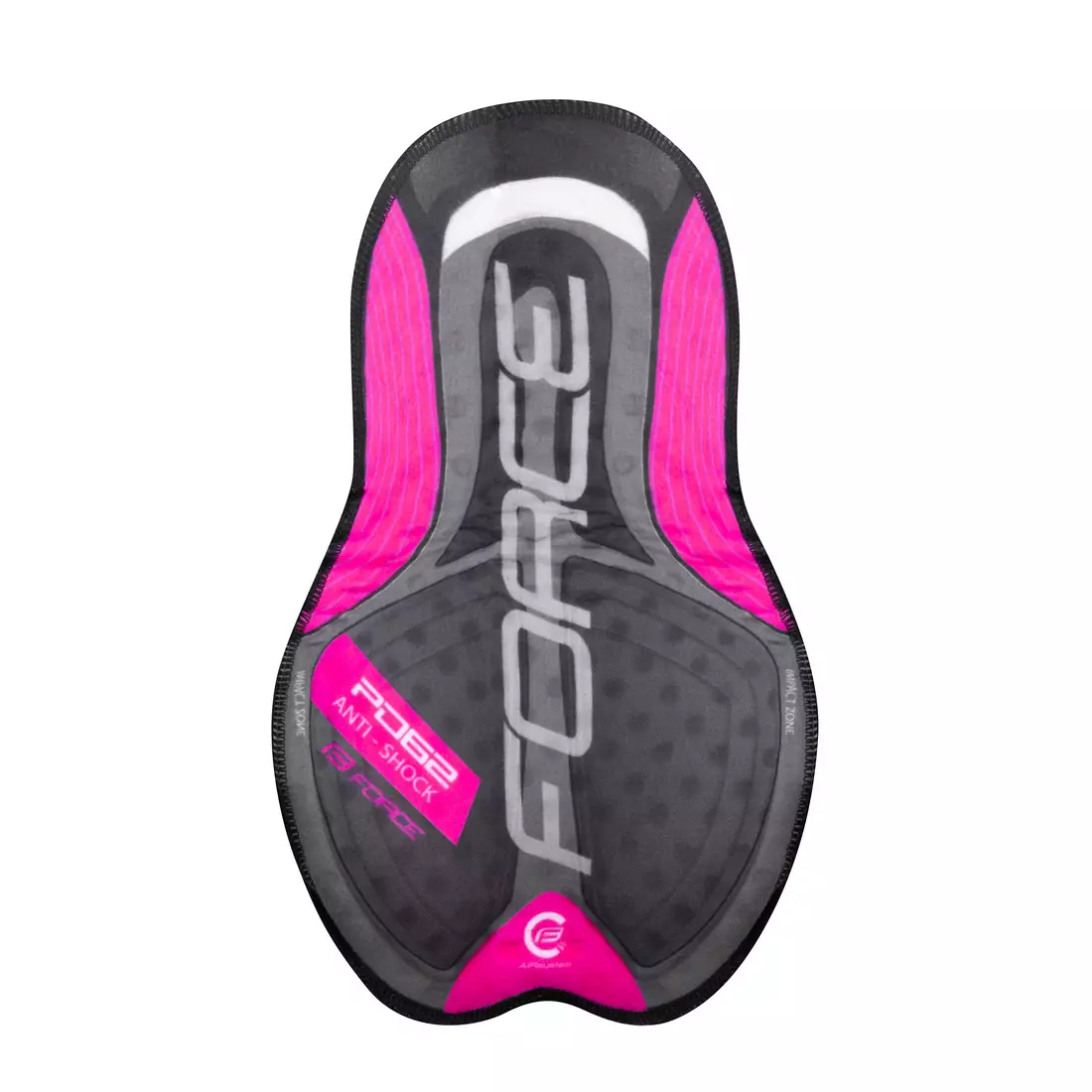FORCE FAME LADY women's cycling bibshorts Black-Pink 900283
