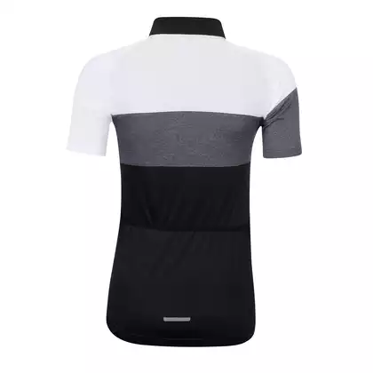 FORCE women's cycling jersey VIEW LADY MTB, black-white-gray 9001325