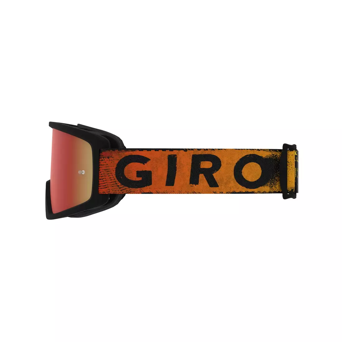 GIRO bicycle goggles tazz mtb black red hypnotic (colored glass AMBER SCARLET trail + transparent glass 99% S0) GR-7114186