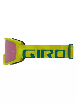 GIRO bicycle goggles tazz mtb citron fanatic (colored glass VIVID-Carl Zeiss TRAIL + transparent glass 99% S0) GR-7114192