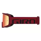 GIRO bicycle goggles tazz mtb red black (colored glass VIVID-Carl Zeiss TRAIL + transparent glass 99% S0) GR-7114194