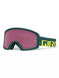GIRO bicycle goggles tazz mtb true spruce citron (colored glass VIVID-Carl Zeiss TRAIL + transparent glass S0) GR-7114195