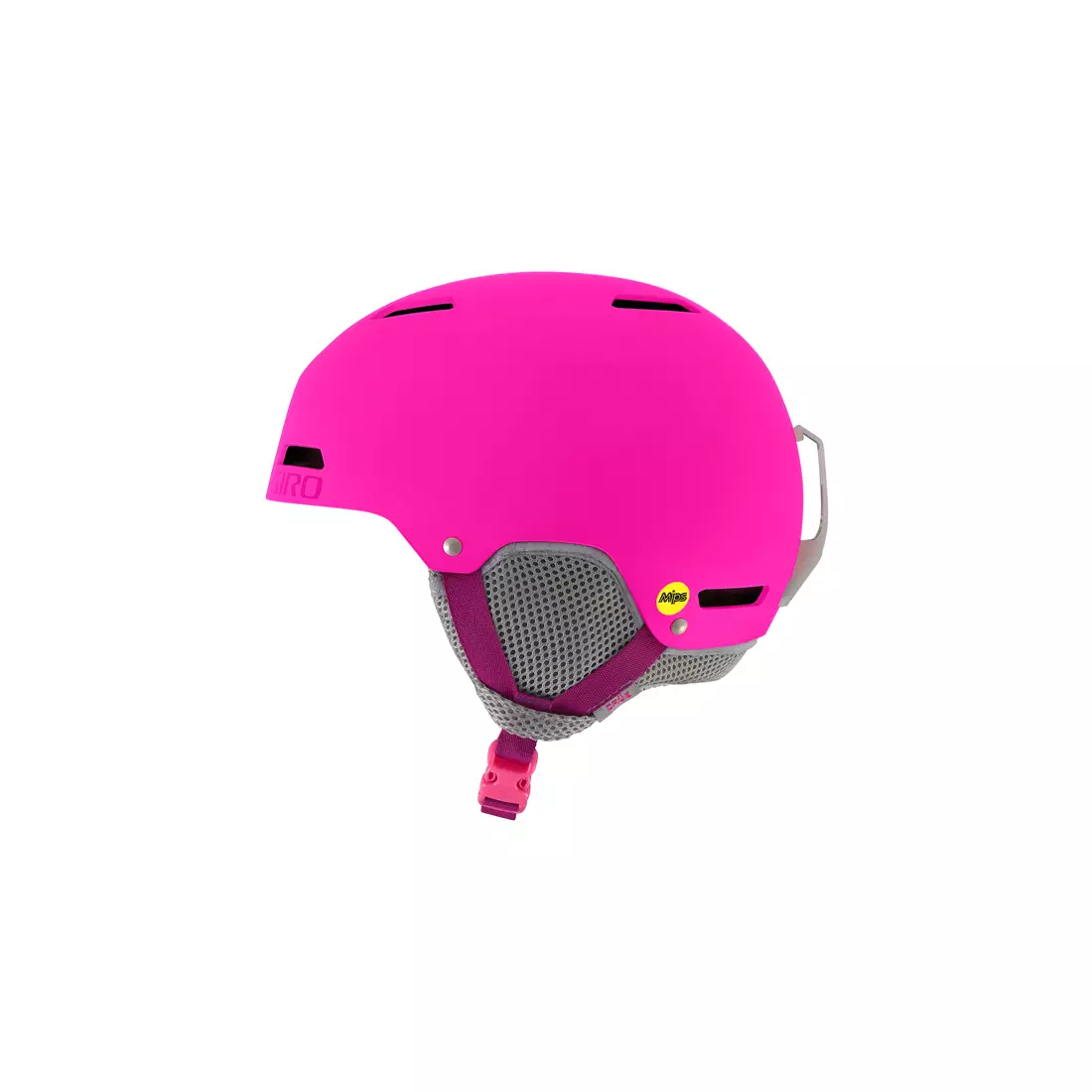 GIRO children's ski/snowboard winter helmet crue mips matte bright pink GR-7094079