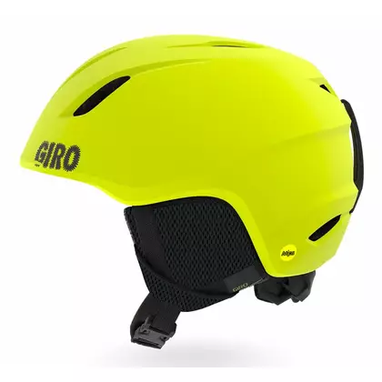 GIRO children's ski/snowboard winter helmet launch mips matte citron GR-7104878
