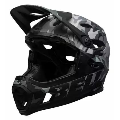 BELL bicycle helmet full face super dh mips spherical matte gloss black camo BEL-7113156