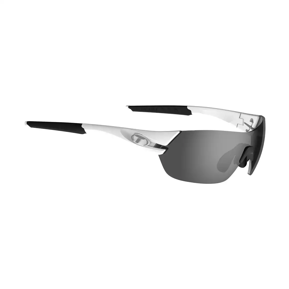Smoke Lenses Tifosi Jet Sunglasses White/Gunmetal Frame Sports Eyewear 