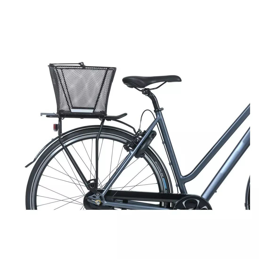 BASIL rear bicycle basket lesto black B-11267