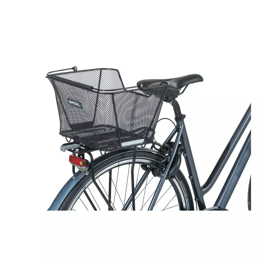 BASIL rear bicycle basket lesto black B-11267
