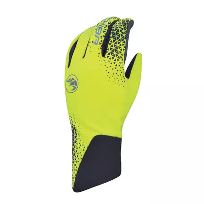 CHIBA BIOXCELL LIGHT WINTER transitional lightweight bicycle gloves, fluo 3160120 