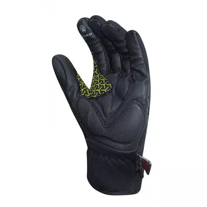 CHIBA EXPRESS+ light winter bicycle gloves, fluorine/black 3110719 