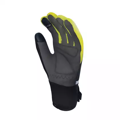 CHIBA PHANTOM lightweight winter cycling gloves black/fluor 3150520