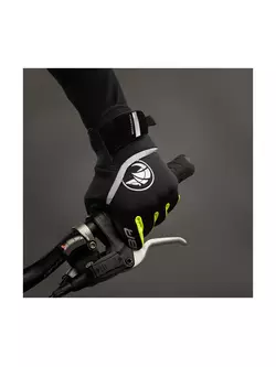 CHIBA PHANTOM lightweight winter cycling gloves black/fluor 3150520