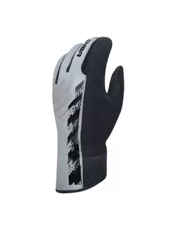 CHIBA PRO SAFETY transitional reflective bicycle gloves, black 31519 