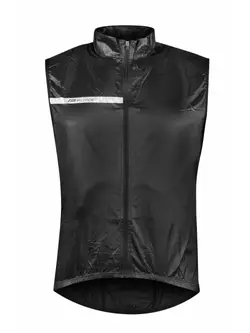 Cycling waistcoat FORCE WINDPRO black 8996381