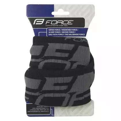 FORCE Warm multifunctional scarf, black and gray 903146