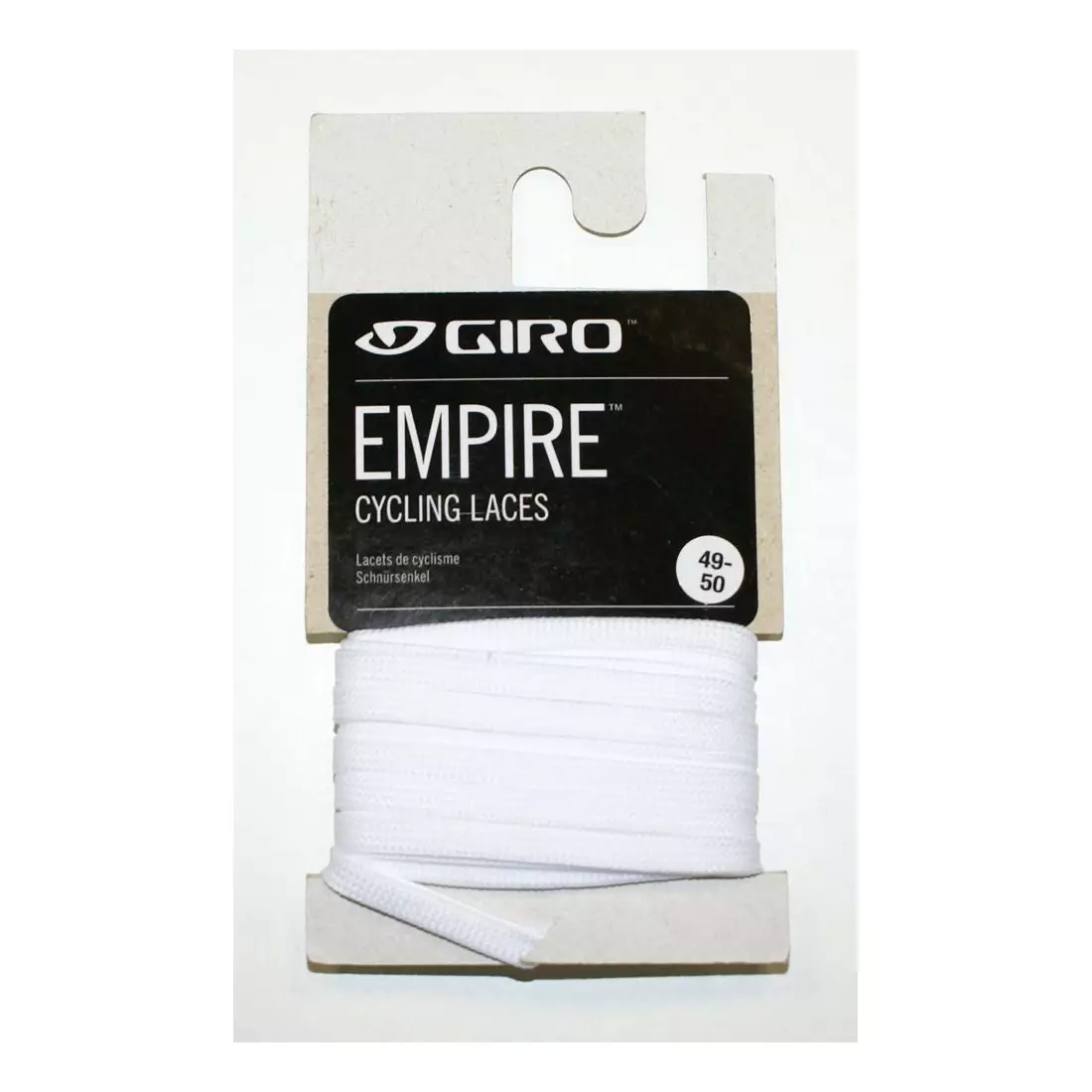 GIRO laces for cycling shoes EMPIRE LACES white GR-7084154