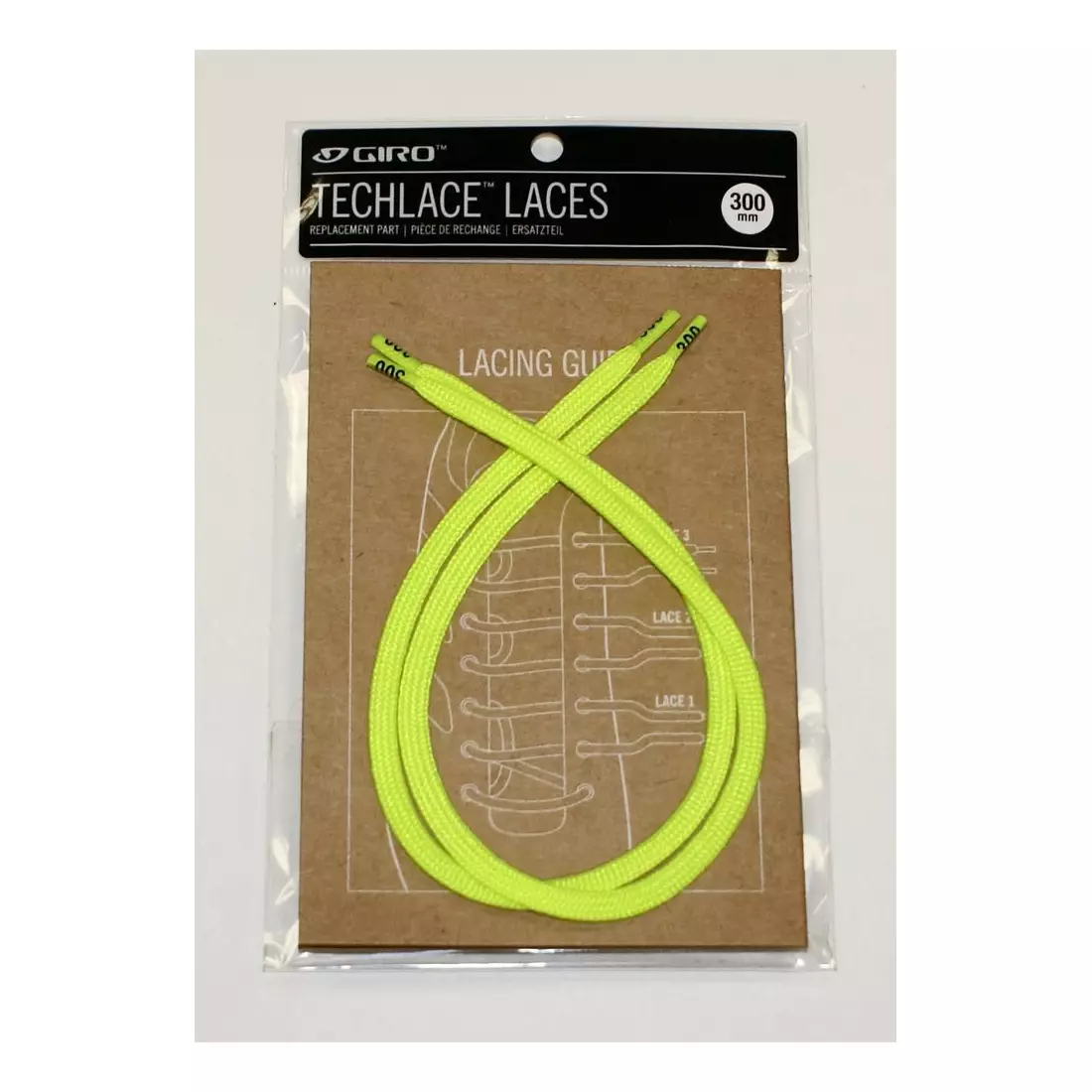 GIRO laces for cycling shoes TECHLACE LACES highlight yellow GR-7093380
