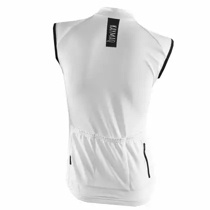 KAYMAQ SLEEVELESS sleeveless women's T-shirt 01.218, white
