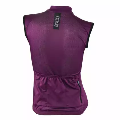 KAYMAQ SLEEVELESS women's sleeveless cycling t-shirt 01.218, purple