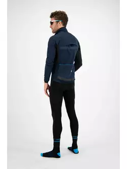 ROGELLI BARRIER men's light winter softshell bike jacket, blue