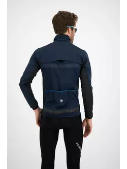 ROGELLI BARRIER men's light winter softshell bike jacket, blue