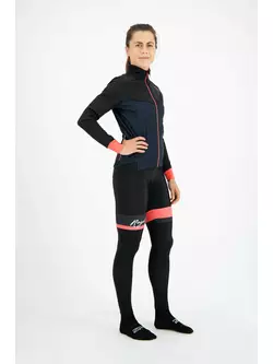 ROGELLI CONTENTA women lightweight winter bicycle jacket, dark blue-black-pink