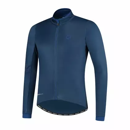 ROGELLI ESSENTIAL men's insulated bicycle jacket impregnated, blue