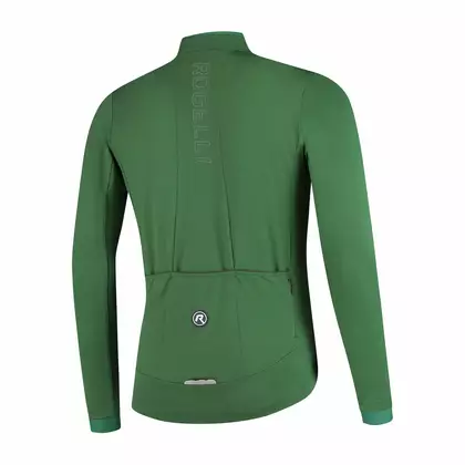 ROGELLI ESSENTIAL men's insulated bicycle jacket impregnated, green