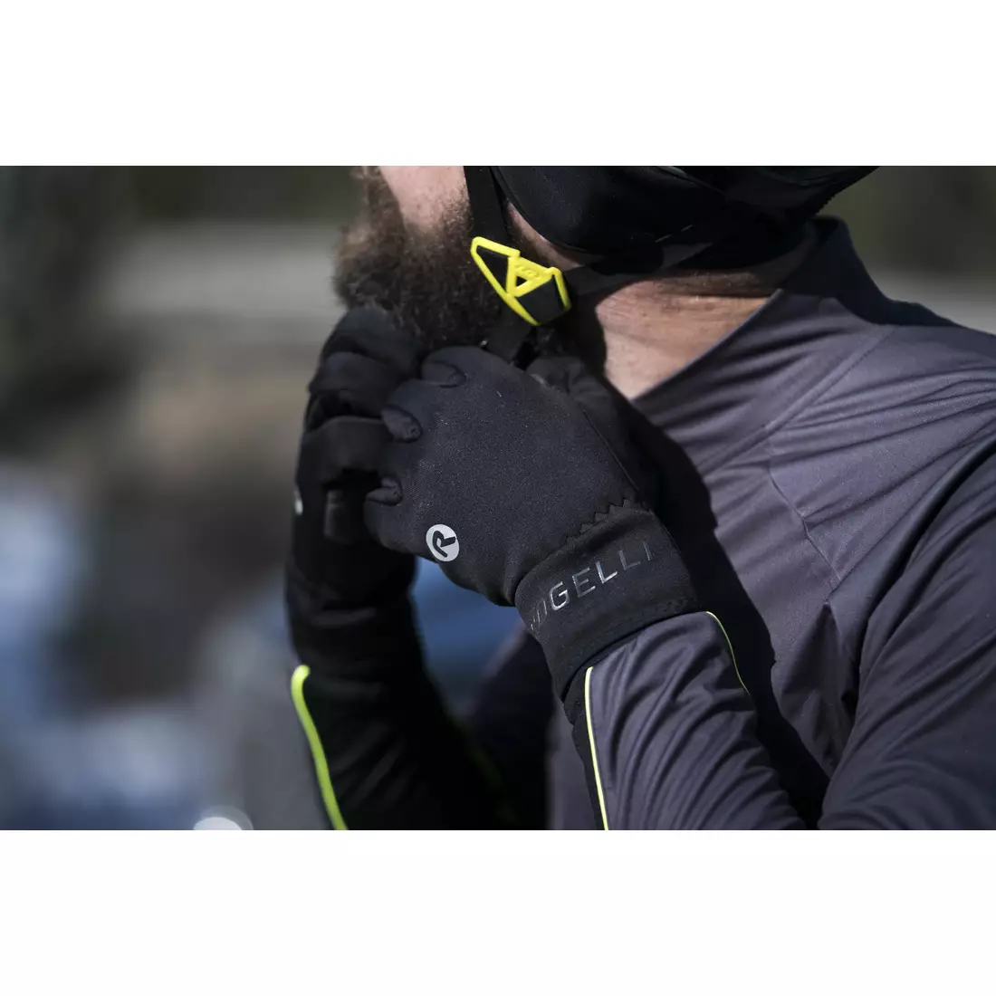 ROGELLI QLIMATE transitional insulated universal bicycle gloves, black