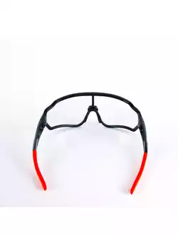 Rockbros 10161 bicycle / sports glasses with photochrome black-red
