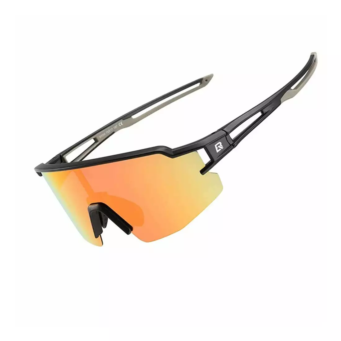 Rockbros 10171 bicycle / sports glasses with polarized lens black-grey