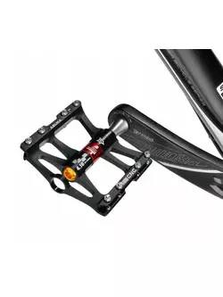 Rockbros platform pedals aluminium black JT410BL