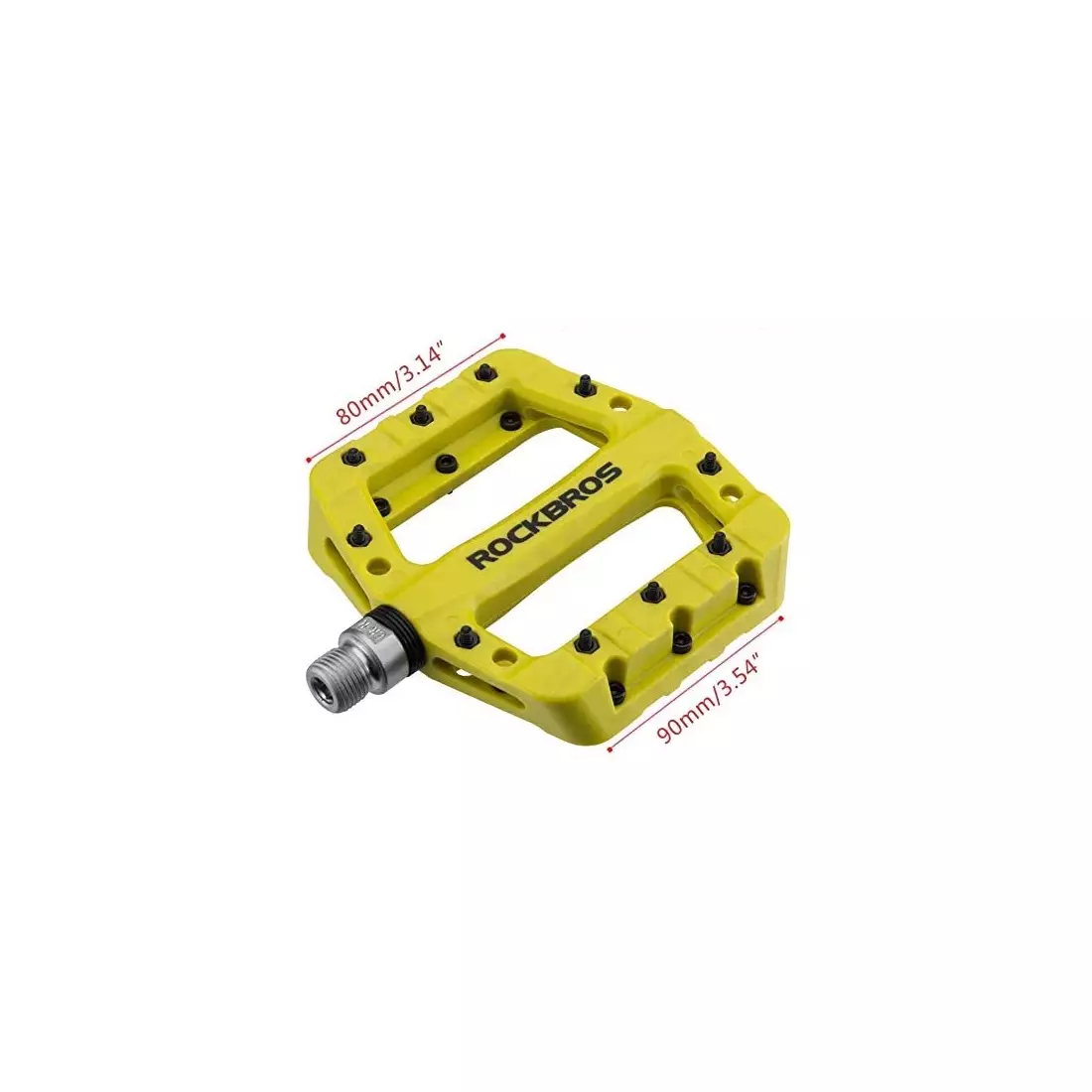 Rockbros platform pedals nylon fluorine yellow 2017-12CGN