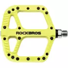 Rockbros platform pedals nylon fluorine yellow 2018-12AGN