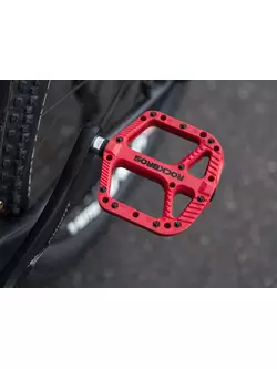 Rockbros platform pedals nylon red 2018-12ARD