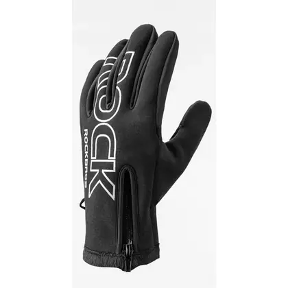 Rockbros winter cycling gloves softshell black S091-4BK