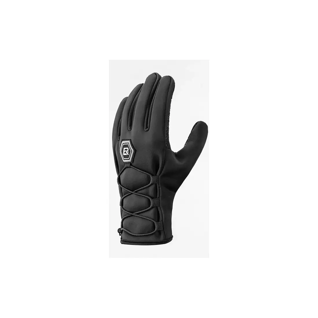 Rockbros winter softshell bicycle gloves black S077-6BK