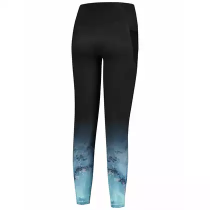 Rogelli MARBLE women's uncoated running pants, black and grey