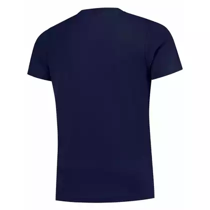 ROGELLI RUN PROMOTION men's sports shirt with short sleeves, dark blue