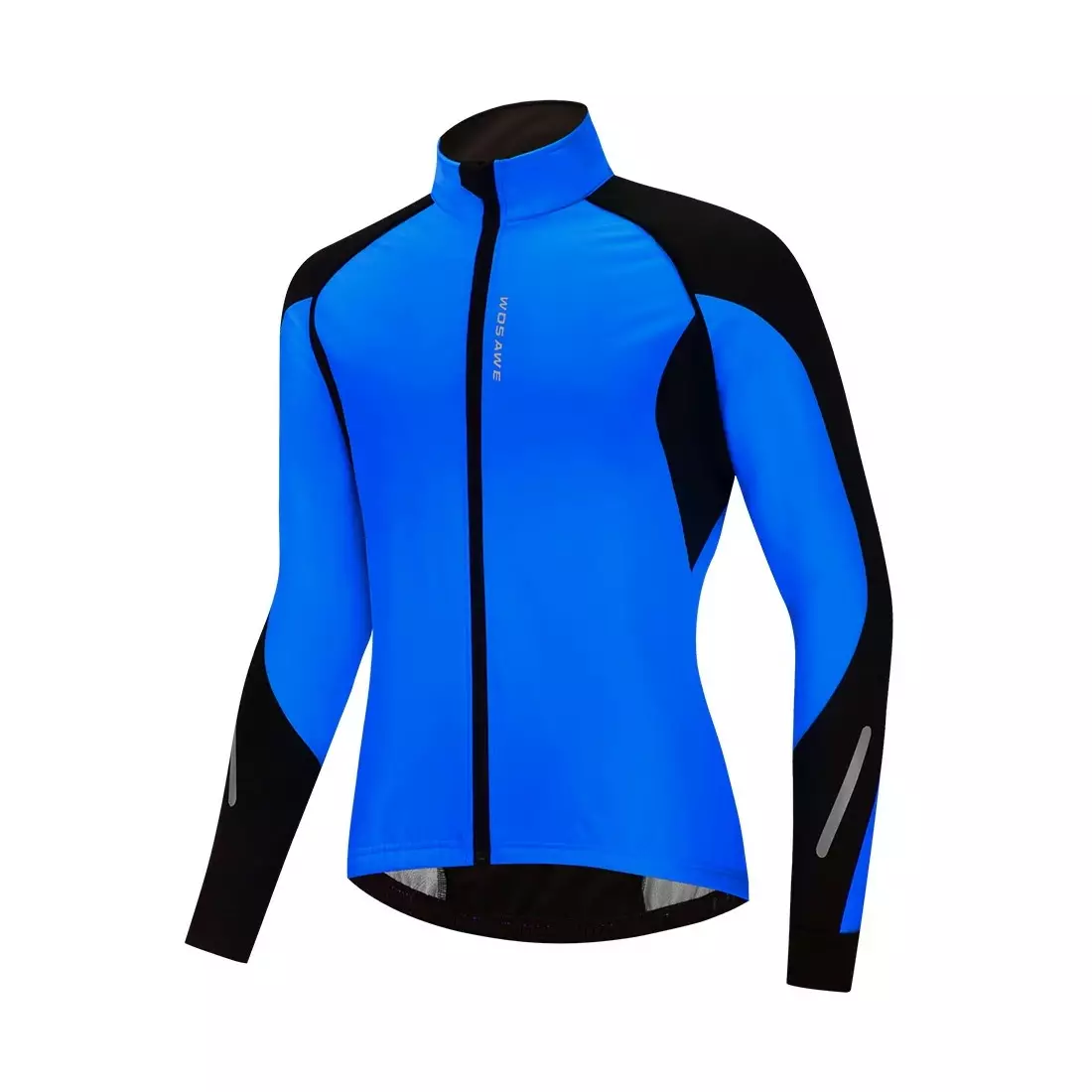 WOSAWE Men Winter Bicycle Jacket Softshell, blue BL277