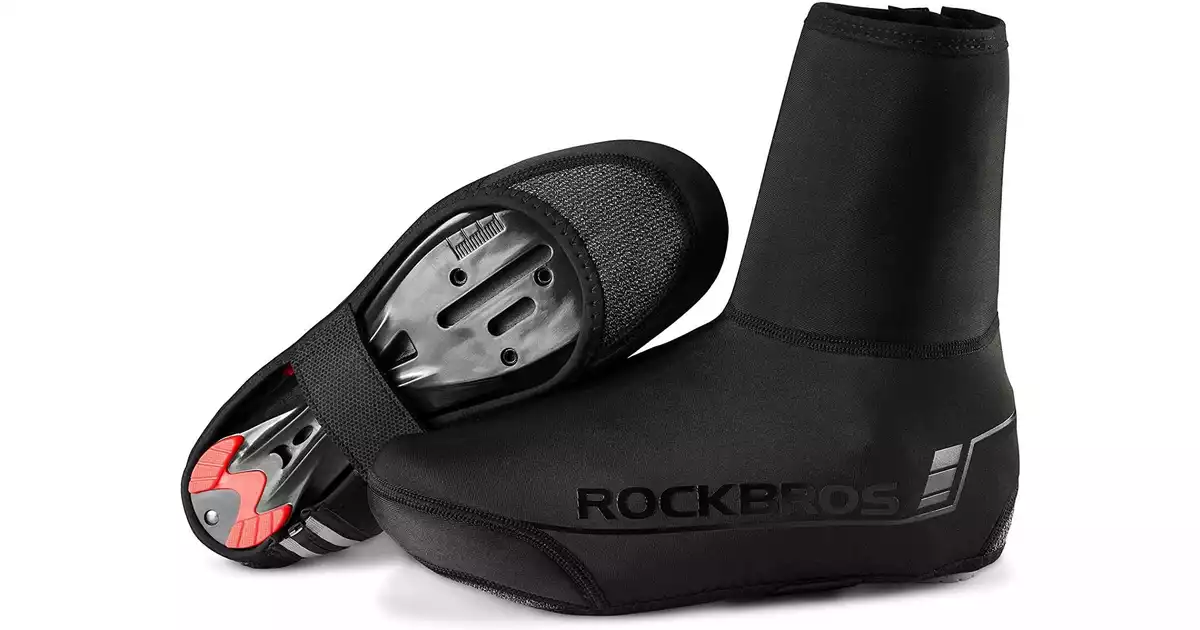 RockBros Cycling Bike Shoe Toe Cover Warmer Protector Winter Thermal Black 
