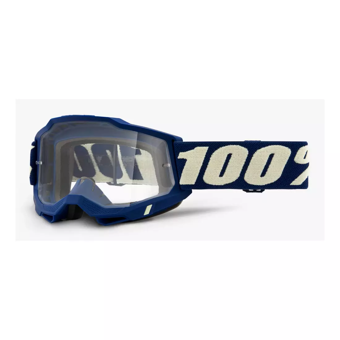 100% bicycle goggles ACCURI 2 (transparent Anti-Fog glass, LT 88%-92%) deepmarine STO-50221-101-11